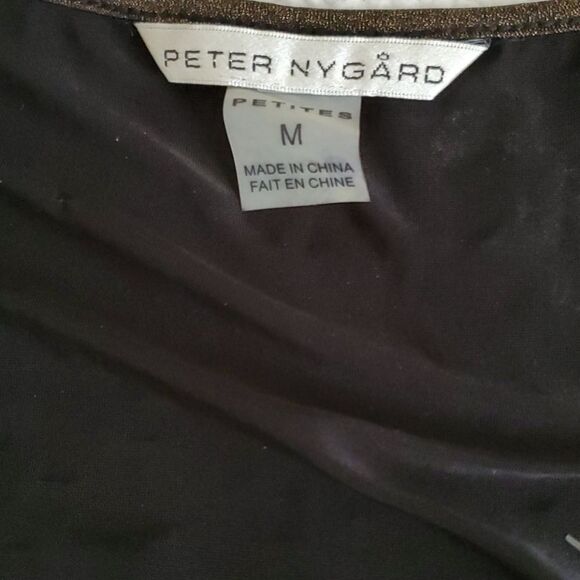 Peter Nygard Bronze Sequined Tank top - Picture 4 of 7